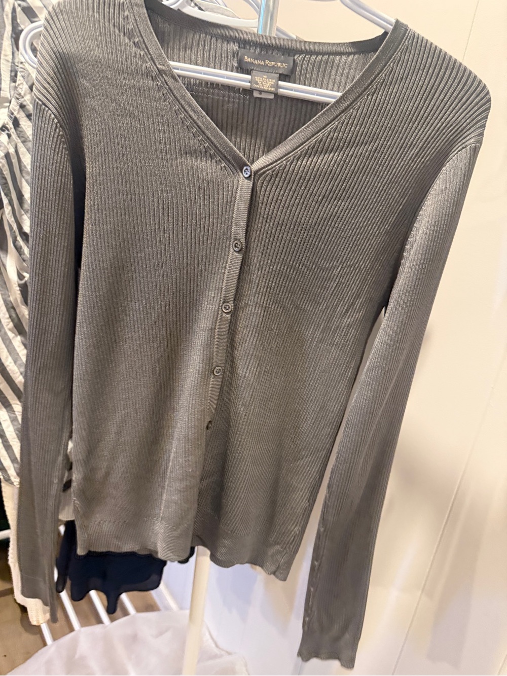 Banana Republic 100% Silk Cardigan